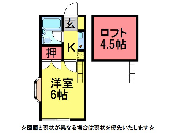 DKｴｱﾎﾟｰﾄ多古飯笹の物件間取画像